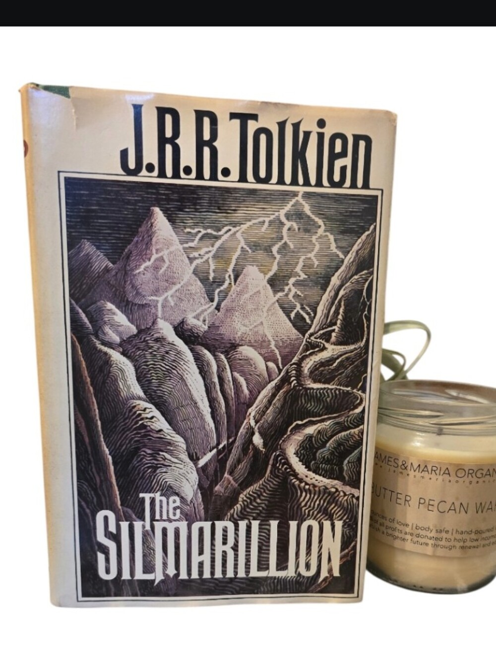 The Silmarillion Book By J.R.R. Tolkien RARE 1977 First American Edition in GUC